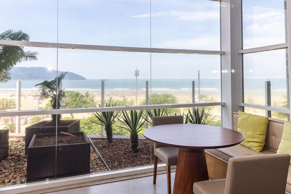 Studio Moderno Em Condominio De Luxo Pe Na Areia Сантос Экстерьер фото