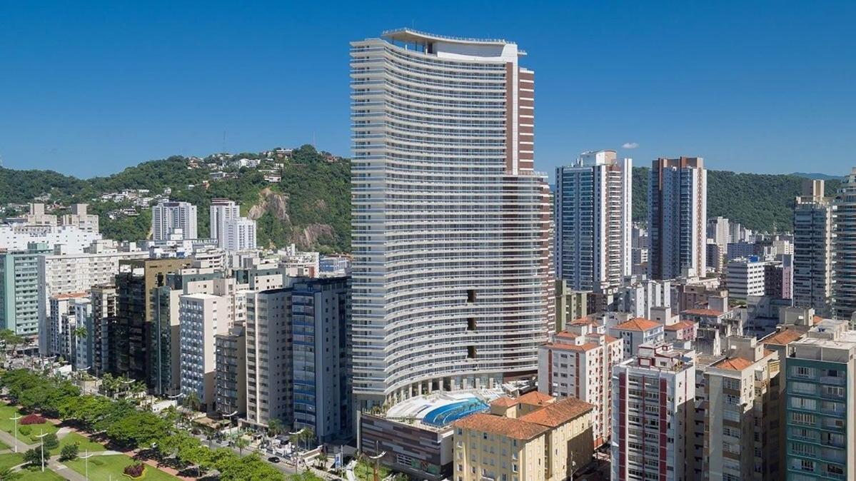 Studio Moderno Em Condominio De Luxo Pe Na Areia Сантос Экстерьер фото