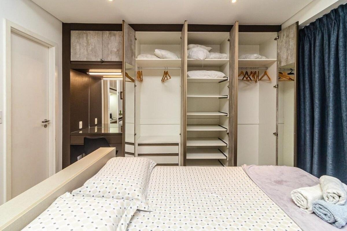 Studio Moderno Em Condominio De Luxo Pe Na Areia Сантос Экстерьер фото