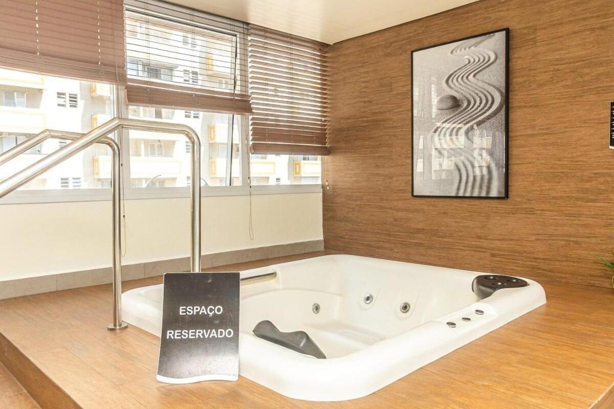 Studio Moderno Em Condominio De Luxo Pe Na Areia Сантос Экстерьер фото