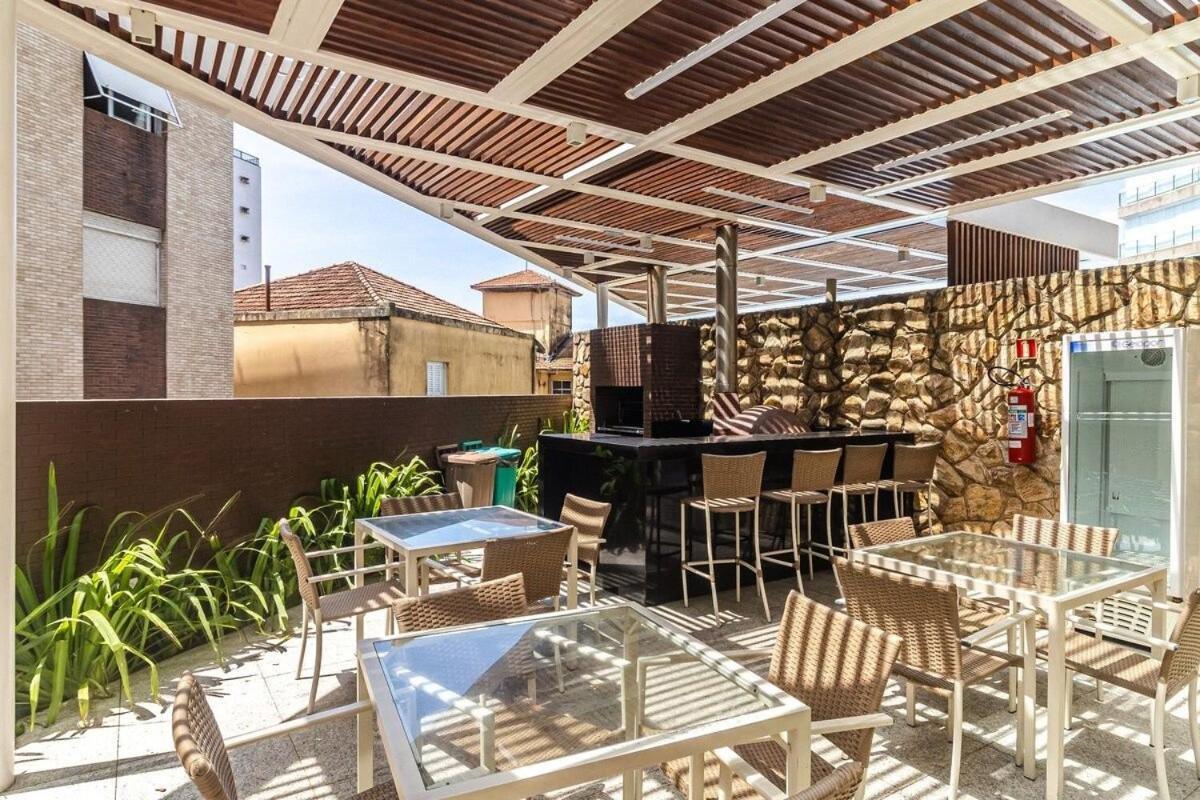 Studio Moderno Em Condominio De Luxo Pe Na Areia Сантос Экстерьер фото