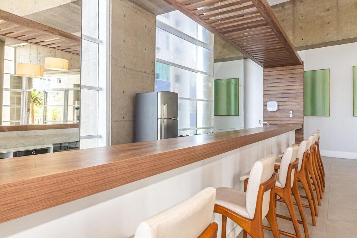 Studio Moderno Em Condominio De Luxo Pe Na Areia Сантос Экстерьер фото